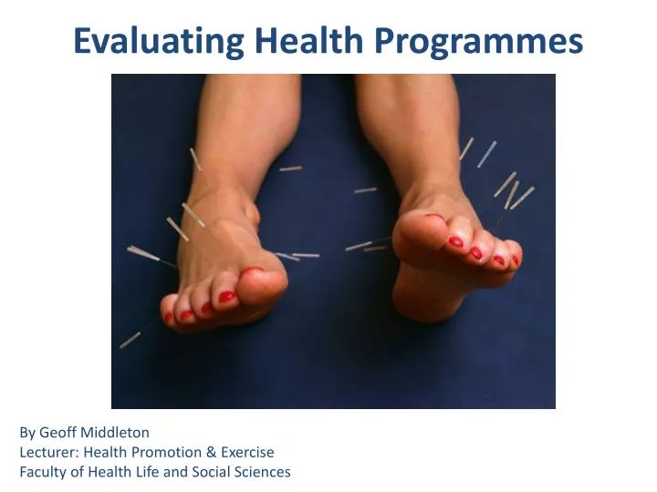evaluating health programmes
