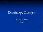 Discharge Lamps - slide 1