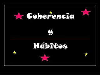 coherencia y h bitos