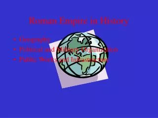 roman empire in history