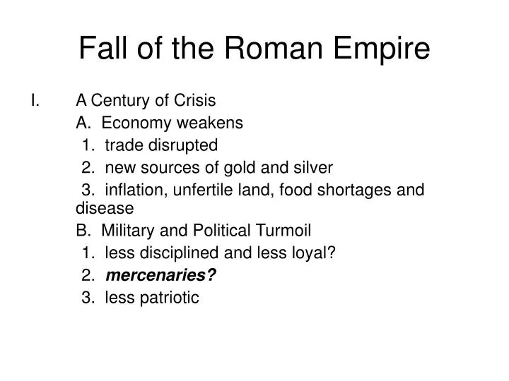 fall of the roman empire