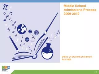 Middle School Admissions Process 2009-2010