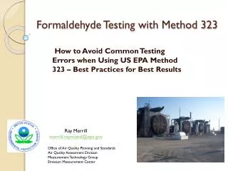 Formaldehyde Testing with Method 323