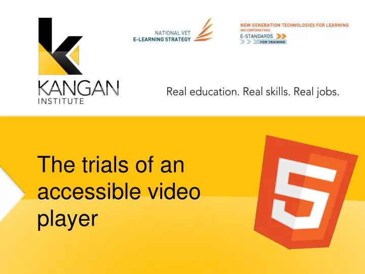 the trials of an accessible video player
