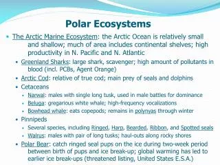 Polar Ecosystems