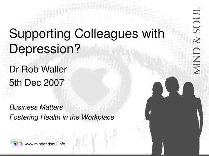 supporting colleagues with depression