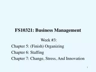 FS10321: Business Management