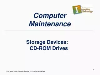 Storage Devices: CD-ROM Drives