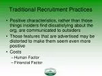 Traditional Recruitment Practices - slide 1