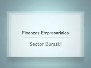 finanzas empresariales