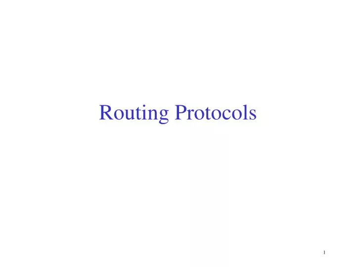 routing protocols