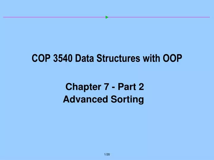 cop 3540 data structures with oop