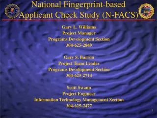 National Fingerprint-based Applicant Check Study (N-FACS)