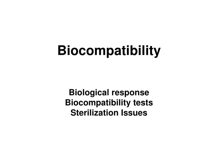 biocompatibility