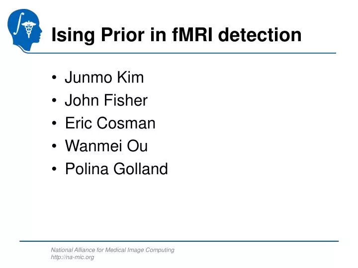 ising prior in fmri detection