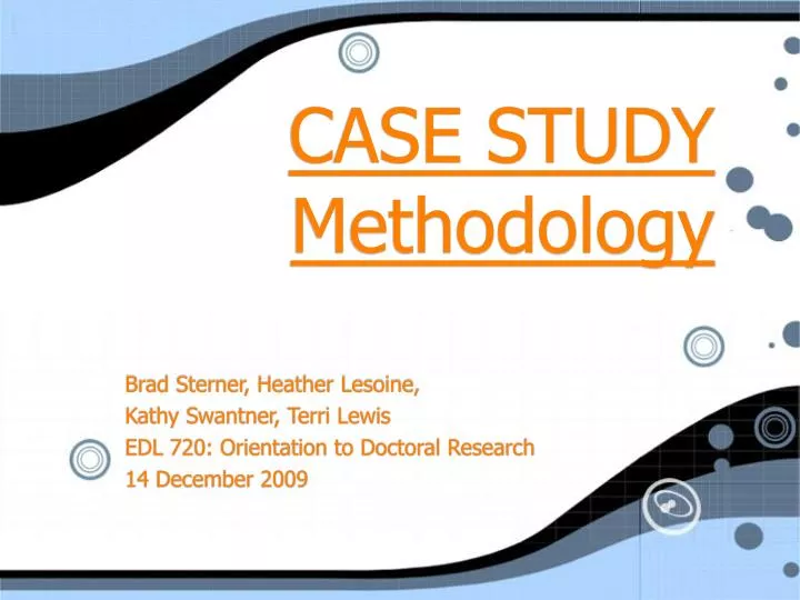 PPT CASE STUDY Methodology PowerPoint Presentation, free download