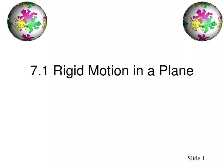 7 1 rigid motion in a plane