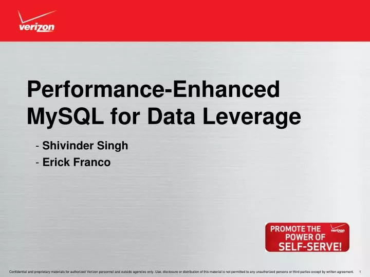 performance enhanced mysql for data leverage