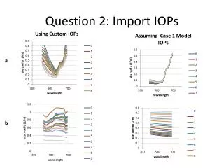 Question 2: Import IOPs