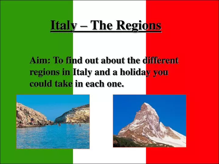 italy the regions
