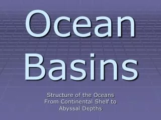 Ocean Basins