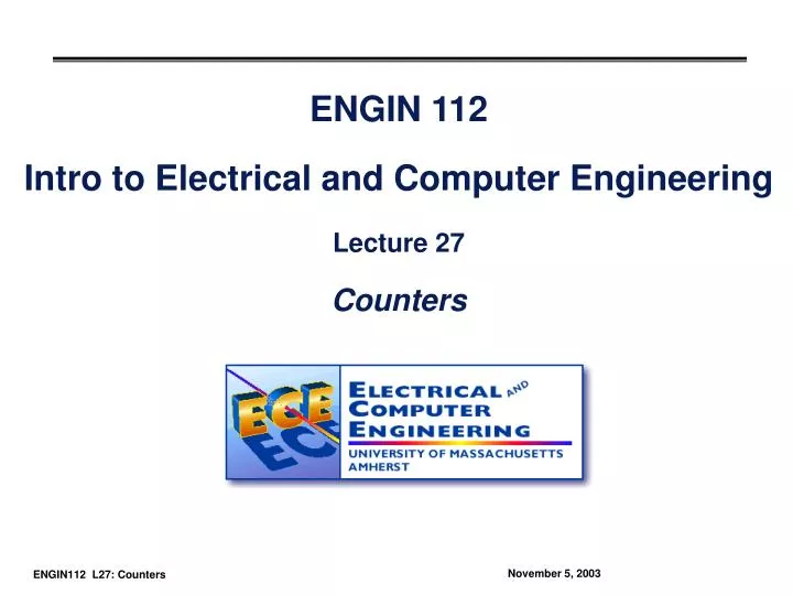 engin 112 intro to electrical and computer engineering lecture 27 counters