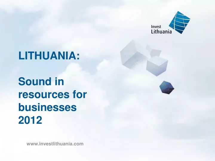 lithuania sound in resources for businesses 2012