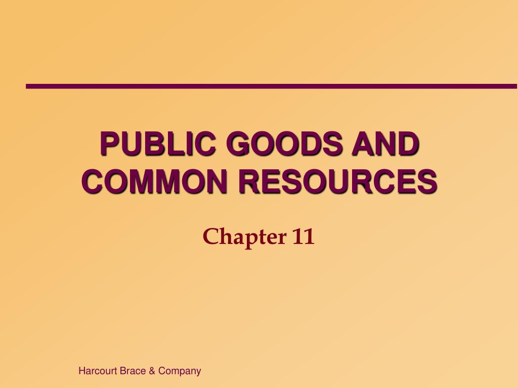 PPT - PUBLIC GOODS AND COMMON RESOURCES PowerPoint Presentation, free ...