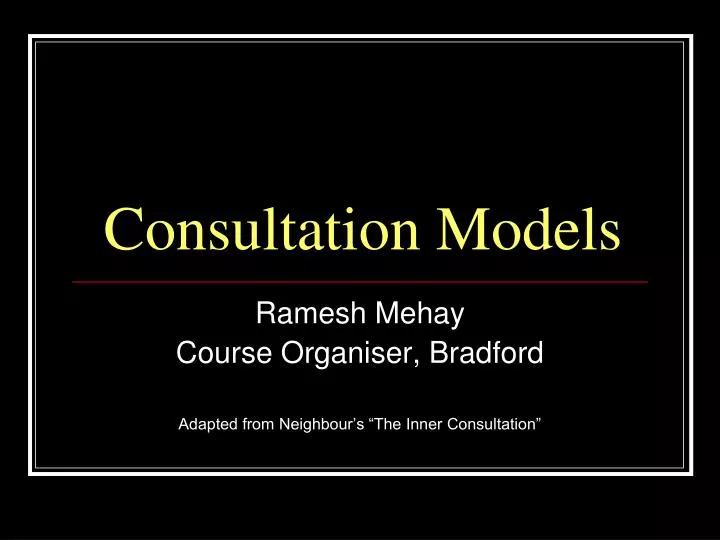 consultation models