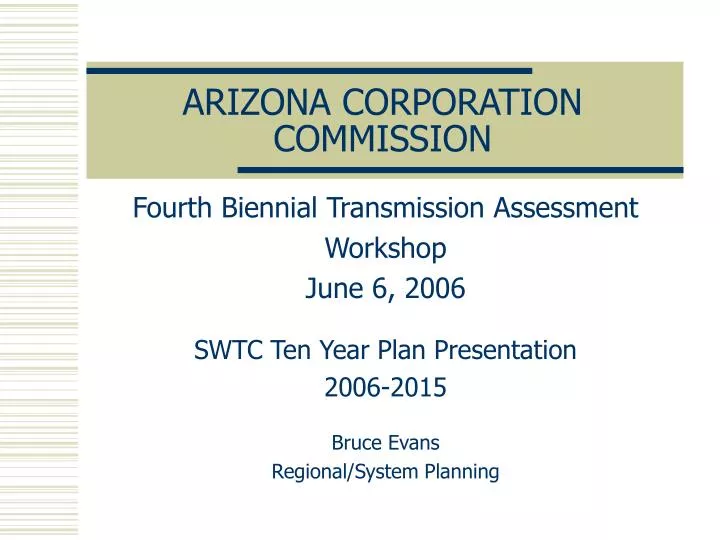 arizona corporation commission