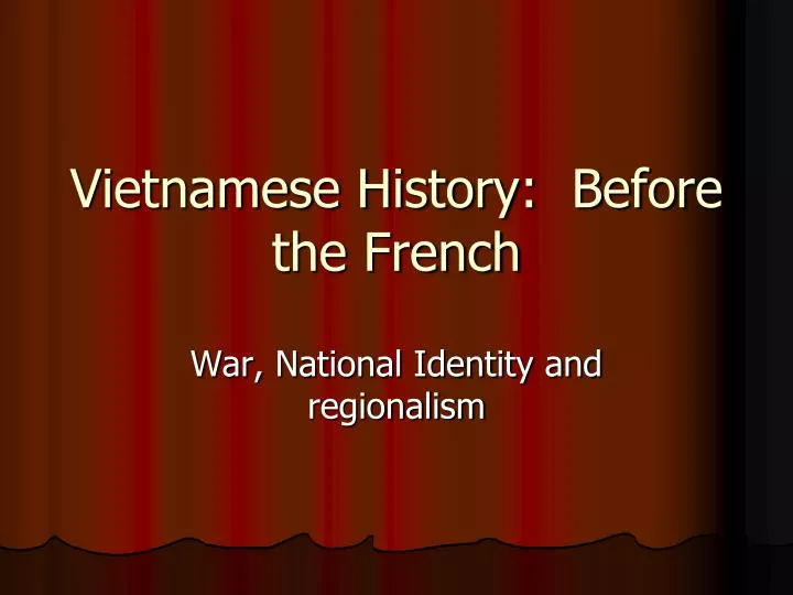 vietnamese history before the french