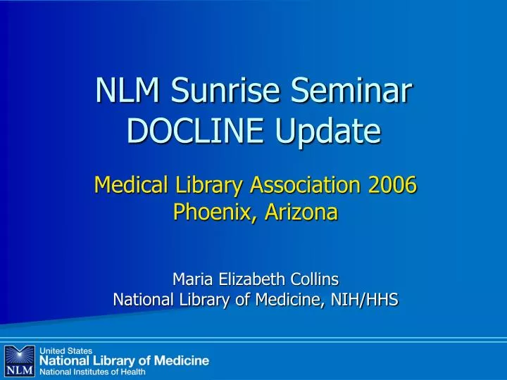 nlm sunrise seminar docline update
