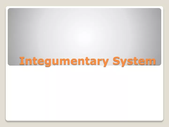 integumentary system