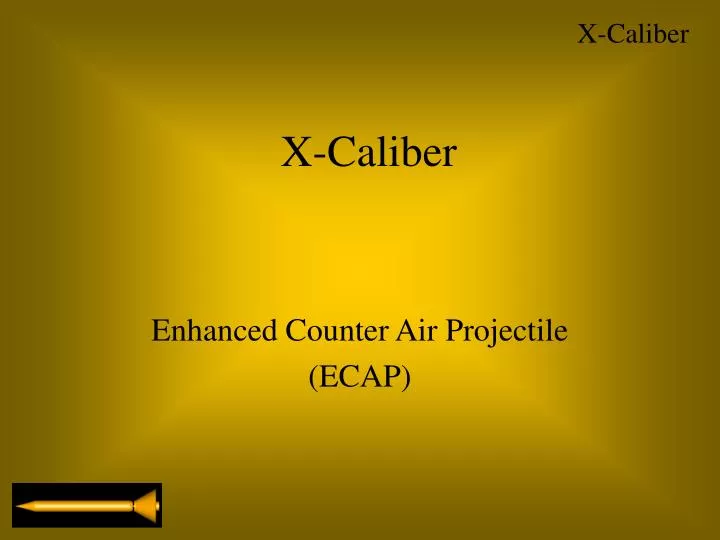 enhanced counter air projectile ecap