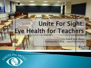 Unite For Sight: Eye Health for Teachers