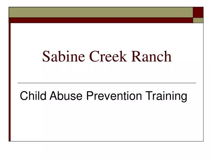 sabine creek ranch