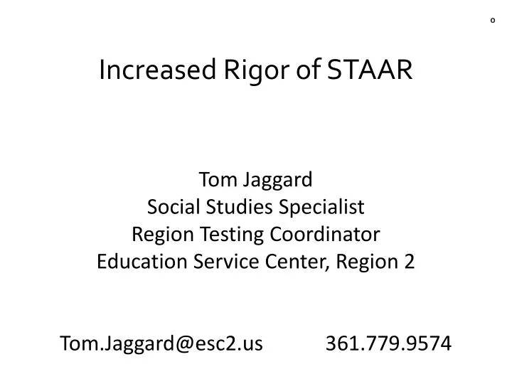 increased rigor of staar