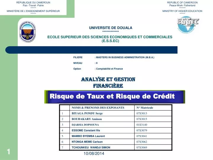 ecole superieur des sciences economiques et commerciales e s s ec