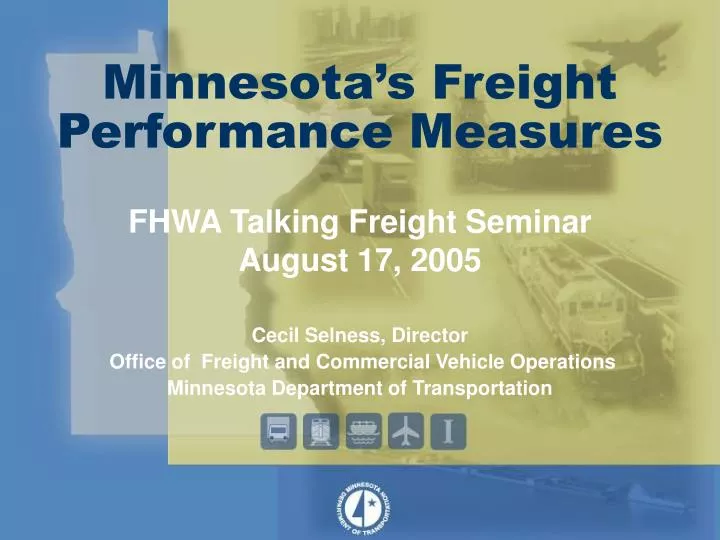 minnesota s freight performance measures