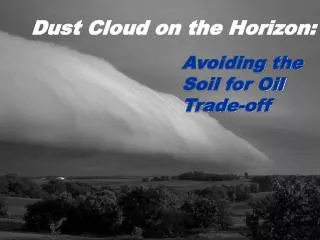 Dust Cloud on the Horizon: