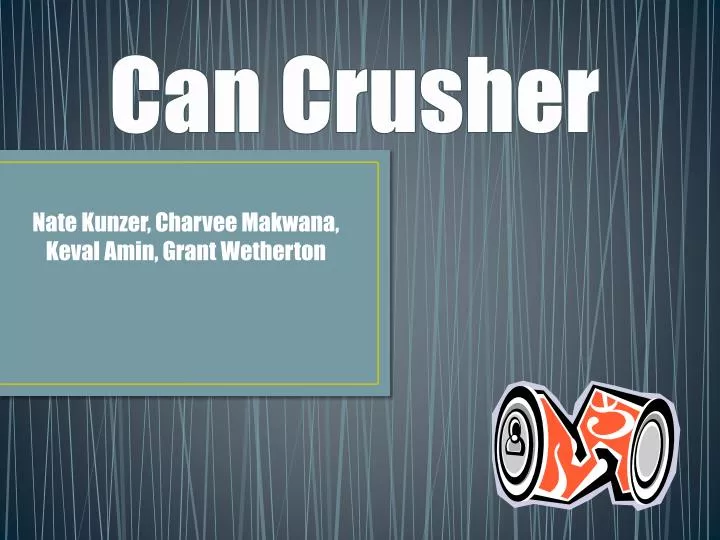 can crusher