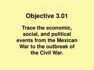 Objective 3.01