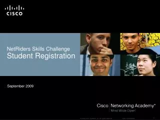 NetRiders Skills Challenge Student Registration