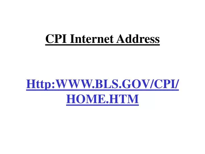 cpi internet address http www bls gov cpi home htm
