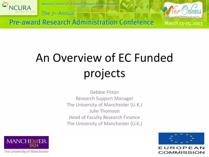 an overview of ec funded projects