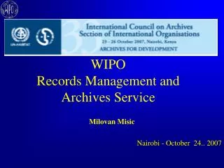 WIPO Records Management and Archives Service