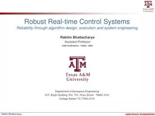Robust Real-time Control Systems