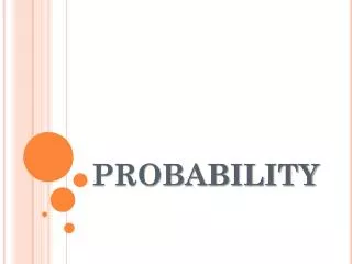 PROBABILITY