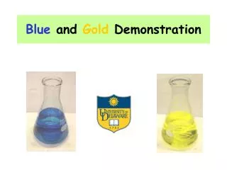 Blue and Gold Demonstration
