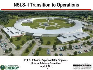 NSLS-II Transition to Operations